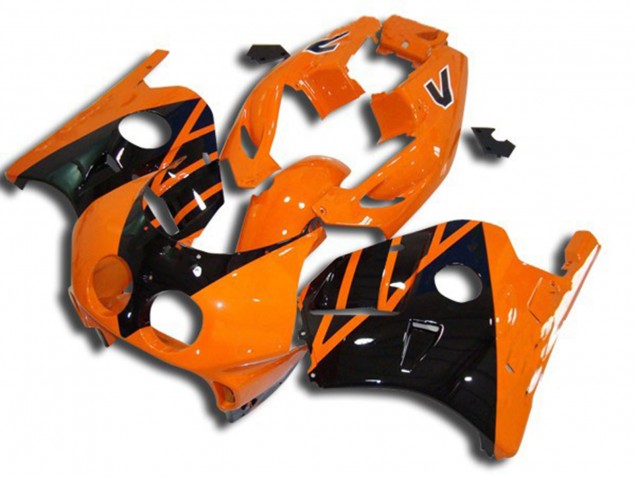 Mejores 1990-1998 Diseño Naranja Honda CBR250RR Carenados Moto