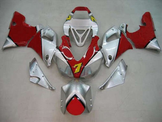 Mejores 1998-1999 Rojo Plata Yamaha R1 Carenados Moto