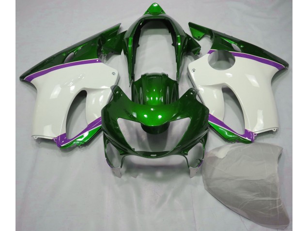 Mejores 1999-2000 Lagarto Verde & Morado Honda CBR600 F4 Carenados Moto