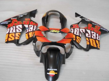 Mejores 1999-2000 Naranja Mate Negro & Rojo Honda CBR600 F4 Carenados Moto