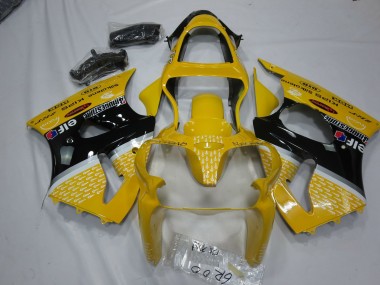 Mejores 2000-2002 Amarillo Elf Kawasaki ZX6R Carenados Moto