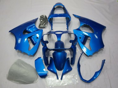 Mejores 2000-2002 Azul Kawasaki ZX6R Carenados Moto