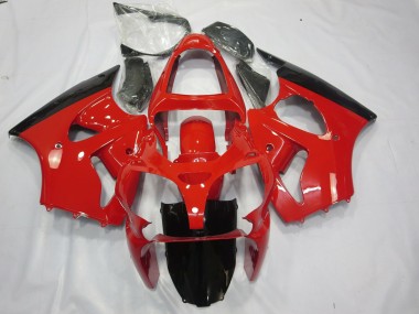 Mejores 2000-2002 Rojo & Negro Kawasaki ZX6R Carenados Moto