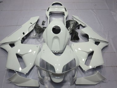 Mejores 2003-2004 Blanco Brillo Liso Honda CBR600RR Carenados Moto