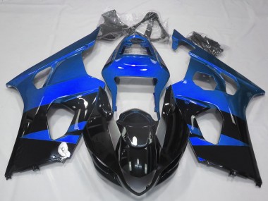 Mejores 2003-2004 Brillante Azul & Negro Suzuki GSXR 1000 Carenados Moto