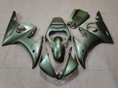 Mejores 2003-2004 Ejercito Verde Yamaha R6 Carenados Moto