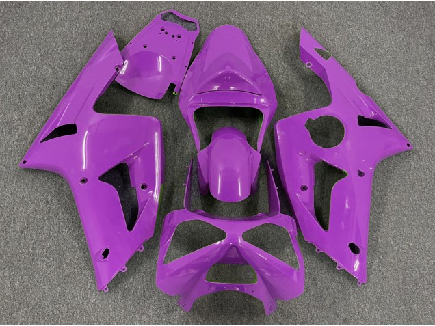 Mejores 2003-2004 Magenta Brillante Liso Kawasaki ZX6R Carenados Moto