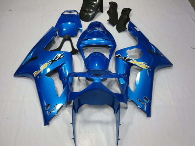 Mejores 2003-2004 Ninja Azul Kawasaki ZX6R Carenados Moto