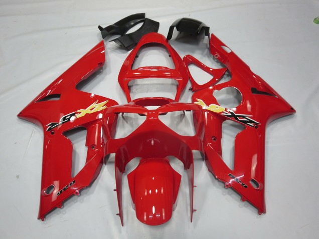 Mejores 2003-2004 Ninja Rojo Kawasaki ZX6R Carenados Moto