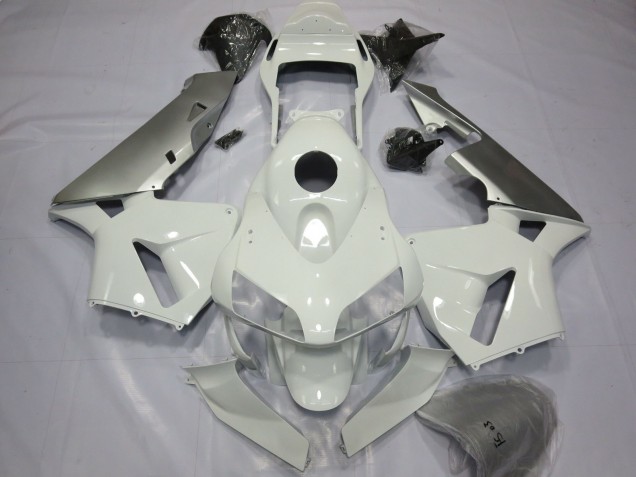 Mejores 2003-2004 Plata & Blanco Honda CBR600RR Carenados Moto