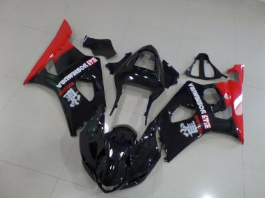 Mejores 2003-2004 Rojo & Negro Suzuki GSXR 1000 Carenados Moto