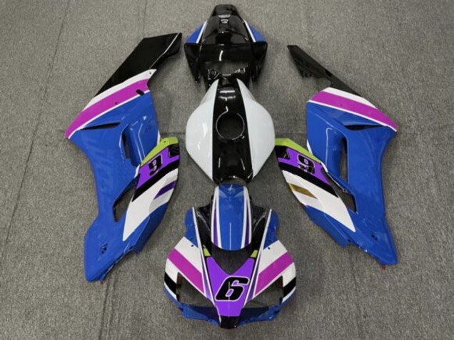 Mejores 2004-2005 Azul 6 Honda CBR1000RR Carenados Moto