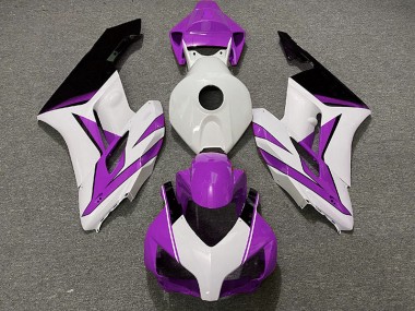 Mejores 2004-2005 Blanco Morado & Negro Brillante Honda CBR1000RR Carenados Moto