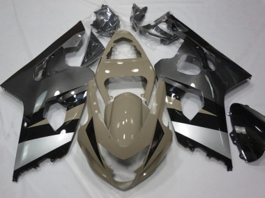 Mejores 2004-2005 Bronceado Del Desierto & Plata Suzuki GSXR 600-750 Carenados Moto