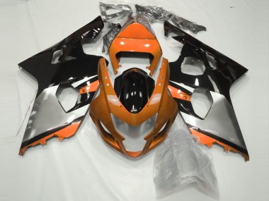 Mejores 2004-2005 Naranja Plata & Negro Suzuki GSXR 600-750 Carenados Moto