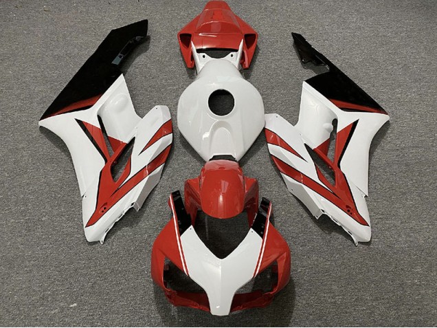 Mejores 2004-2005 Rojo Blanco & Negro Brillo Honda CBR1000RR Carenados Moto