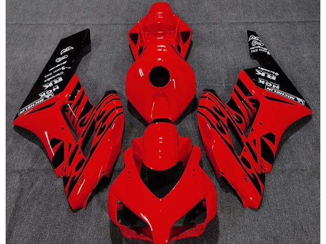 Mejores 2004-2005 Rojo Brillante Llama Honda CBR1000RR Carenados Moto