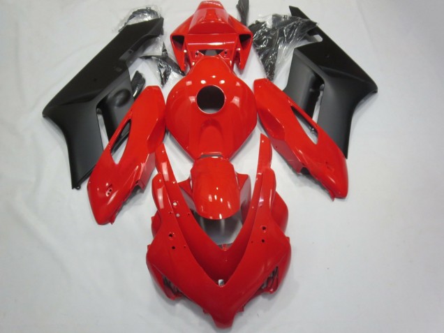 Mejores 2004-2005 Rojo Brillante & Negro Mate Honda CBR1000RR Carenados Moto