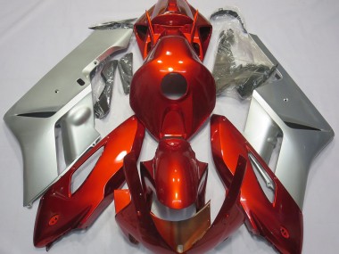 Mejores 2004-2005 Rojo Plata Honda CBR1000RR Carenados Moto