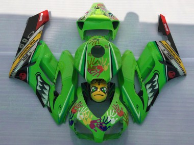 Mejores 2004-2005 Tiburón Verde Honda CBR1000RR Carenados Moto