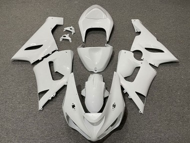 Mejores 2005-2006 Blanco Brillante Kawasaki ZX6R Carenados Moto