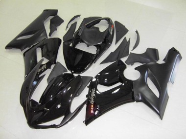 Mejores 2005-2006 Negro Brillo Kawasaki ZX6R Carenados Moto