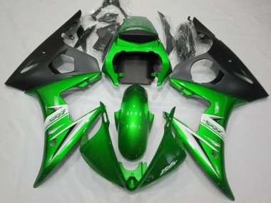 Mejores 2005 Verde Brillante & Blanco Yamaha R6 Carenados Moto