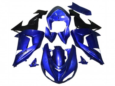 Mejores 2006-2007 Azul Brillante Kawasaki ZX10R Carenados Moto