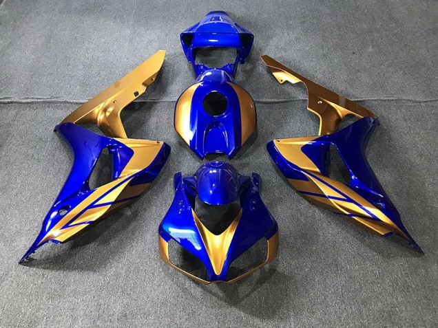 Mejores 2006-2007 Azul & Dorado Honda CBR1000RR Carenados Moto