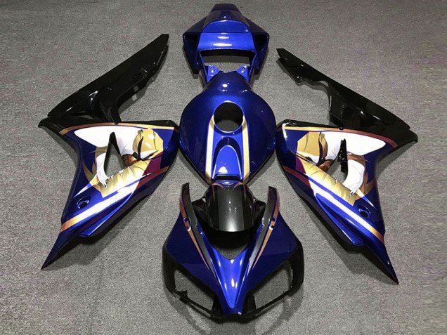 Mejores 2006-2007 Azul & Dorado Honda CBR1000RR Carenados Moto