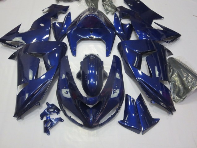 Mejores 2006-2007 Azul Profundo Kawasaki ZX10R Carenados Moto