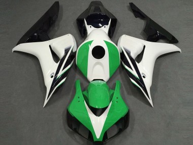 Mejores 2006-2007 Blanco Brillante Verde Negro Honda CBR1000RR Carenados Moto