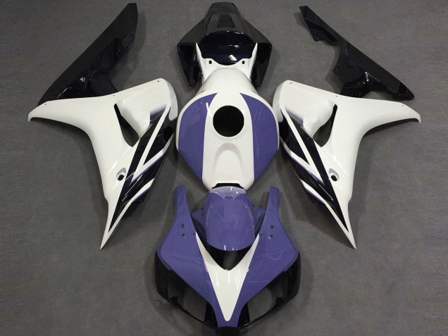 Mejores 2006-2007 Blanco Brillo Azul & Negro Honda CBR1000RR Carenados Moto