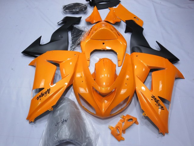 Mejores 2006-2007 Naranja Kawasaki ZX10R Carenados Moto