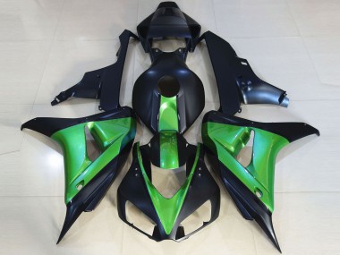 Mejores 2006-2007 Negro Mate & Verde Honda CBR1000RR Carenados Moto