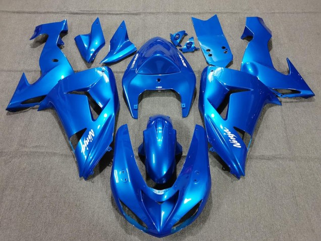 Mejores 2006-2007 Ninja Azul Kawasaki ZX10R Carenados Moto