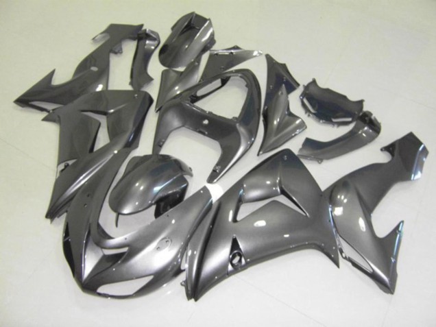 Mejores 2006-2007 Plata Brillo Kawasaki ZX10R Carenados Moto