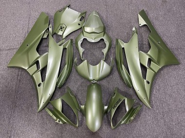 Mejores 2006-2007 Verde Mate Yamaha R6 Carenados Moto