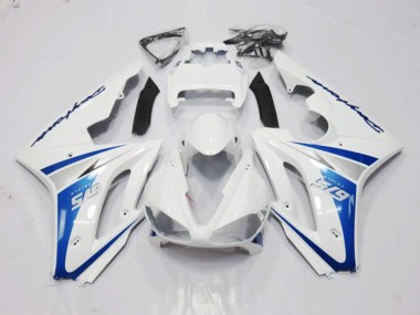 Mejores 2006-2008 Estilo Blanco & Azul Triumph Daytona 675 Carenados Moto