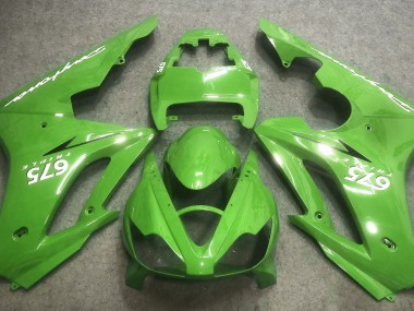 Mejores 2006-2008 Verde Vibrante Triumph Daytona 675 Carenados Moto