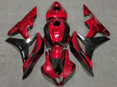 Mejores 2007-2008 Estilo Rojo Intenso OEM Honda CBR600RR Carenados Moto