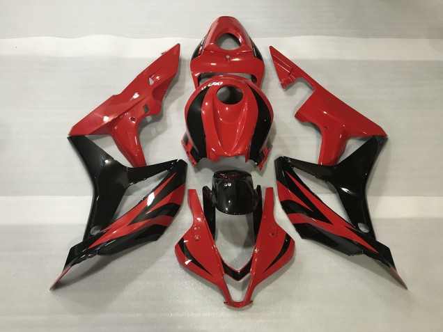 Mejores 2007-2008 Estilo Rojo Metálico OEM Honda CBR600RR Carenados Moto