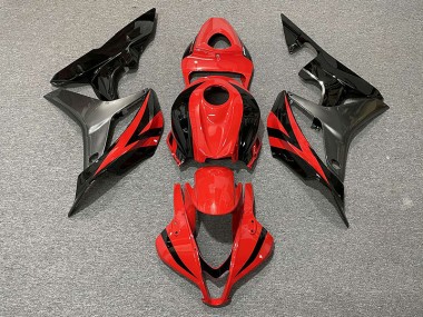 Mejores 2007-2008 Estilo Rojo OEM & Gris Honda CBR600RR Carenados Moto