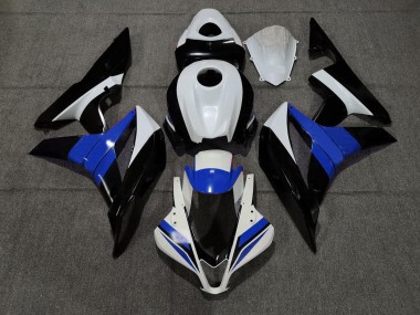 Mejores 2007-2008 Negro Blanco & Azul Honda CBR600RR Carenados Moto