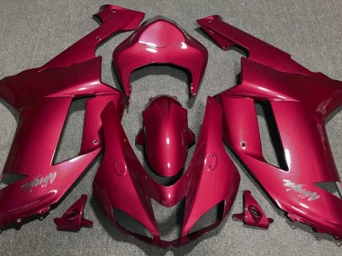 Mejores 2007-2008 Rojo Caramelo Kawasaki ZX6R Carenados Moto