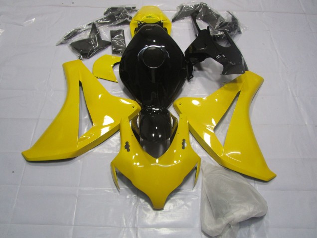 Mejores 2008-2011 Amarillo Claro & Negro Honda CBR1000RR Carenados Moto