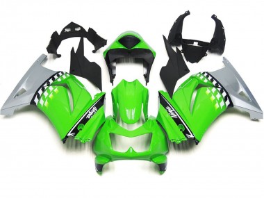 Mejores 2008-2012 Cuadro Verde & Negro Kawasaki Ninja 250 Carenados Moto