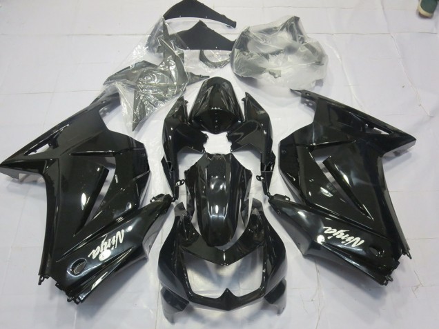 Mejores 2008-2012 Negro Brillo Kawasaki Ninja 250 Carenados Moto