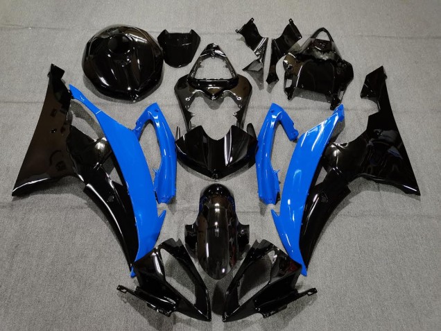 Mejores 2008-2016 Azul Brillante & Negro Yamaha R6 Carenados Moto