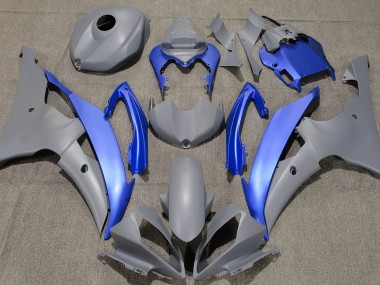 Mejores 2008-2016 Gris Mate & Azul Yamaha R6 Carenados Moto